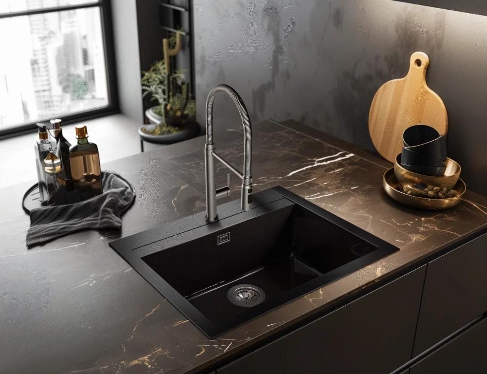 Pull Down Spring Kitchen Faucet(MKF-30432) thumbnail 3