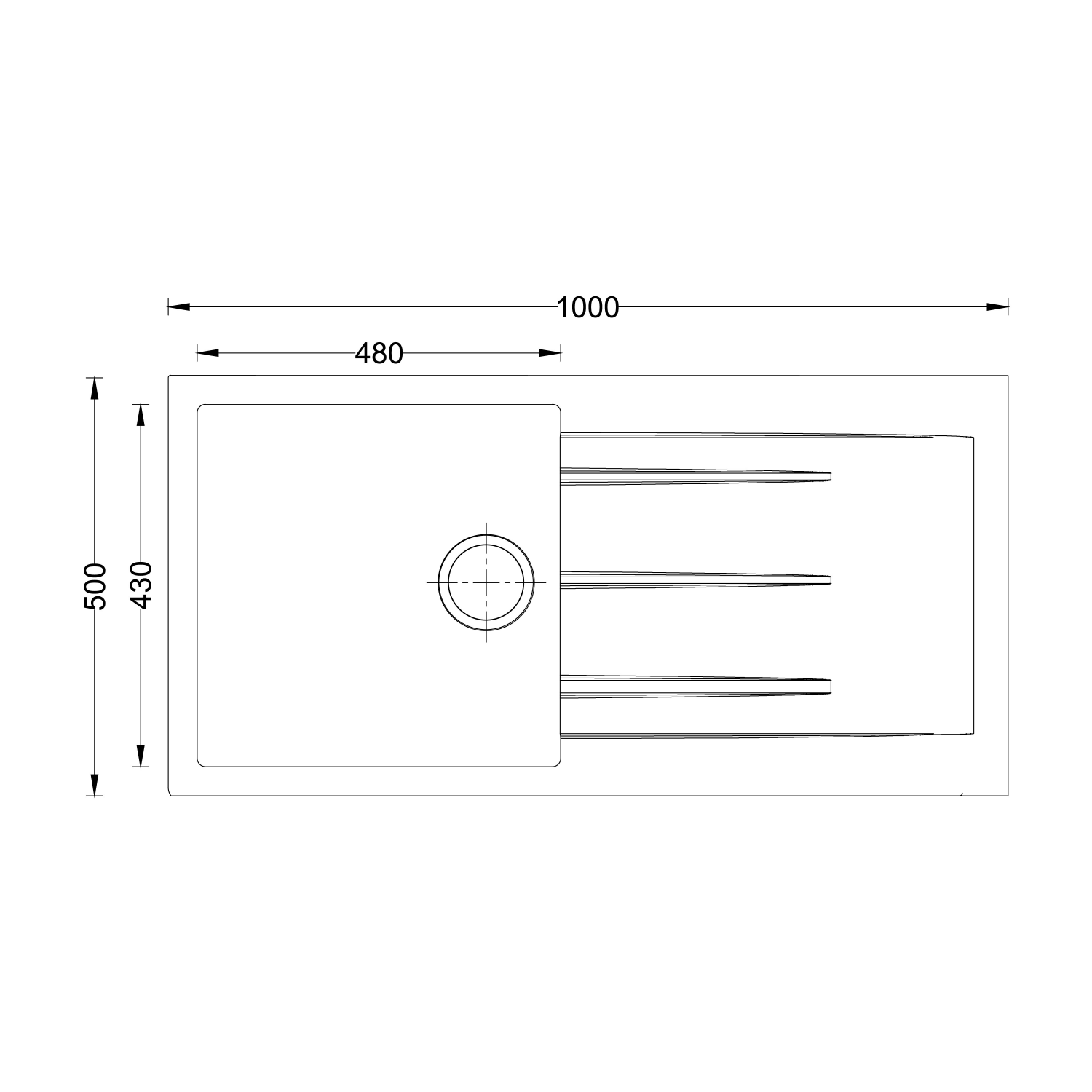 Granite Kitchen Sink(V03-110) thumbnail 3
