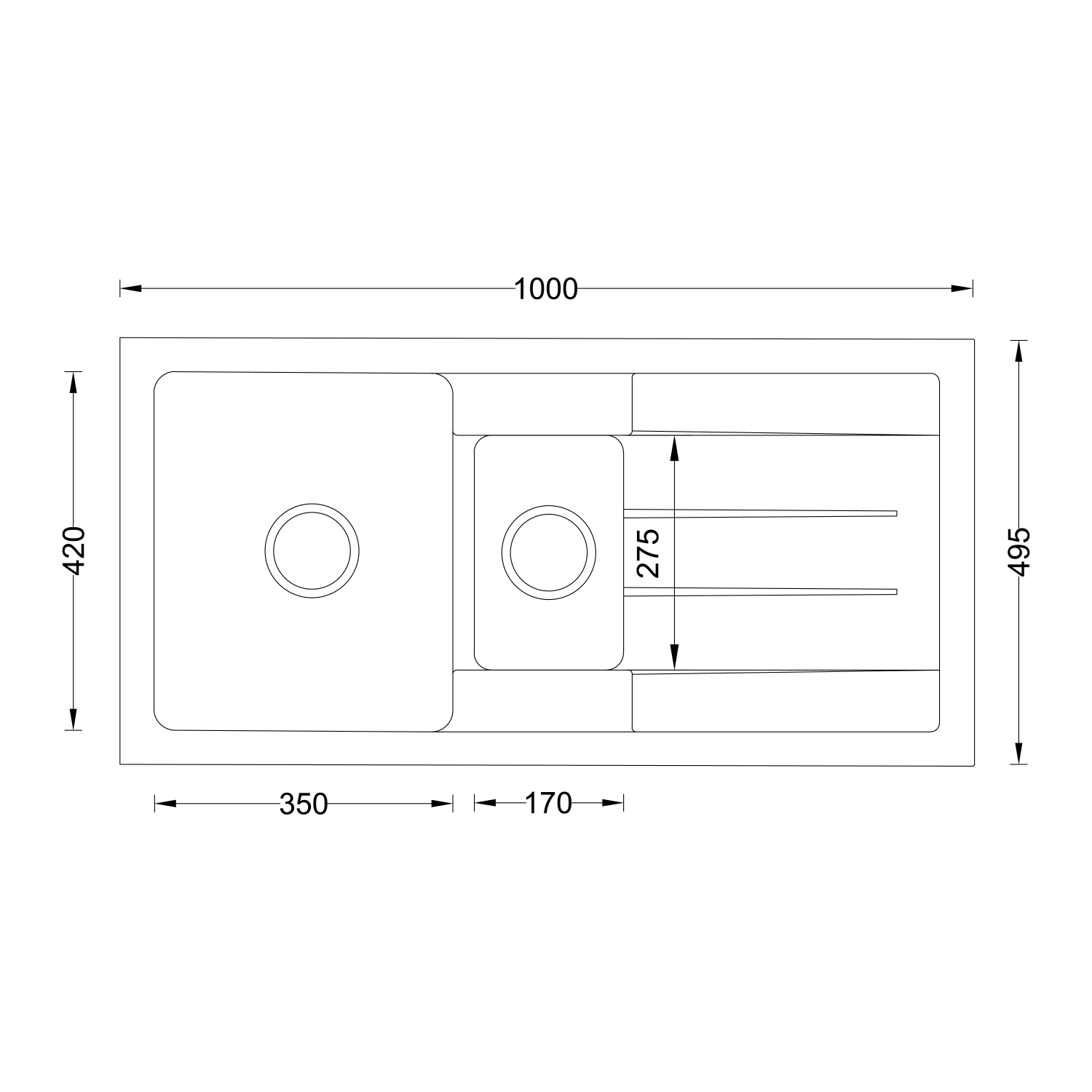 Granite Kitchen Sink(V02-117LX) thumbnail 2