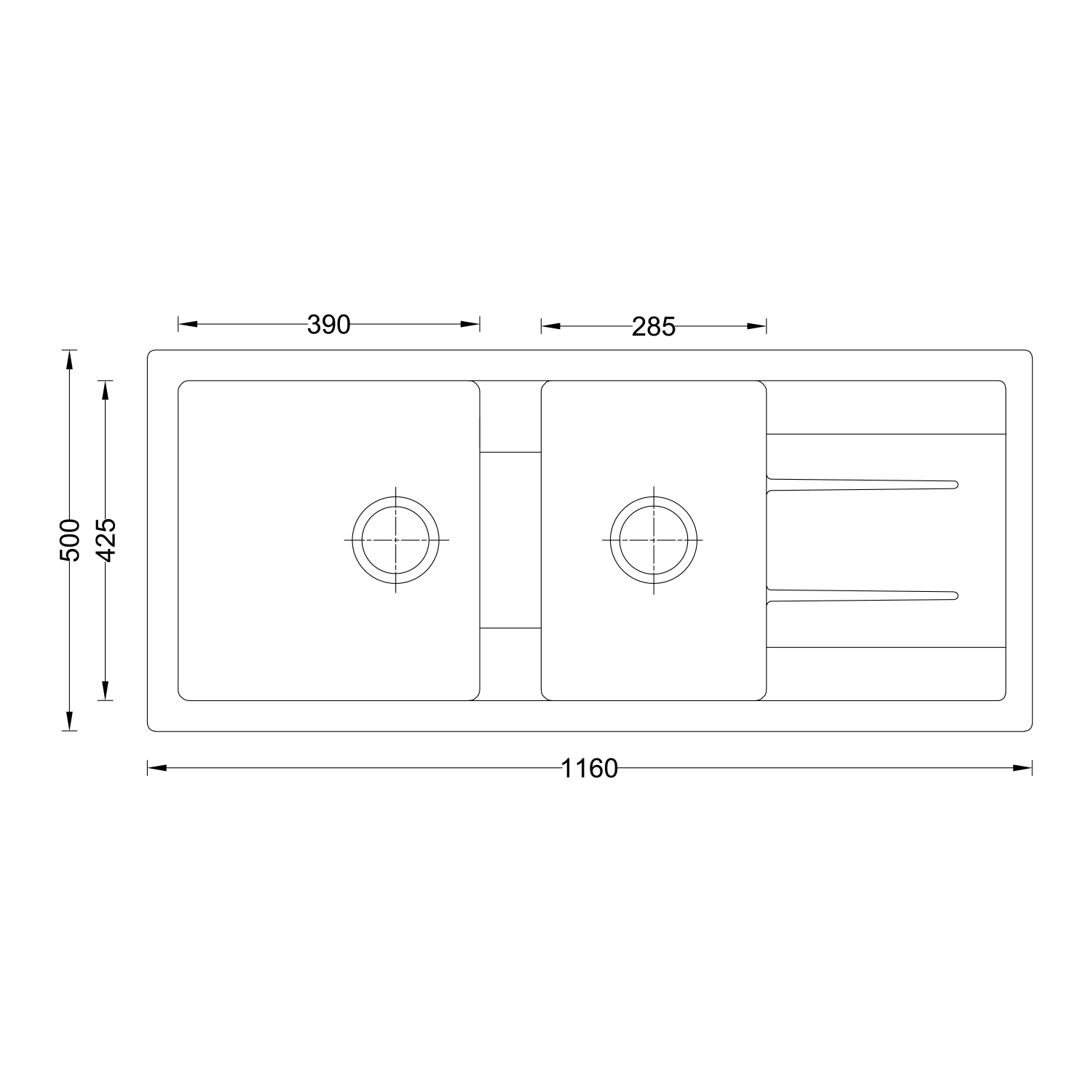 Granite Kitchen Sink(V02-118LX) thumbnail 2