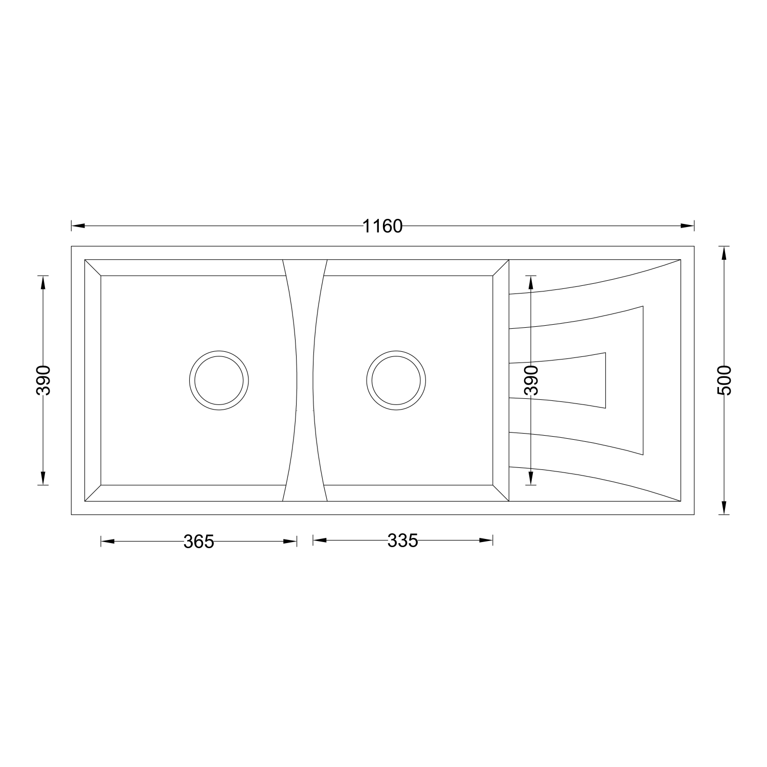 Granite Kitchen Sink(V02-119LX) thumbnail 3