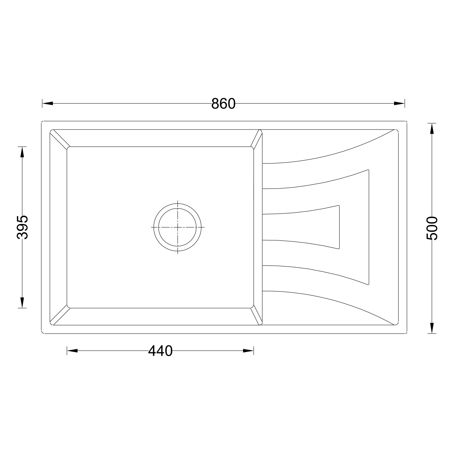 Kitchen Granite Sink (V02-120WA) thumbnail 2