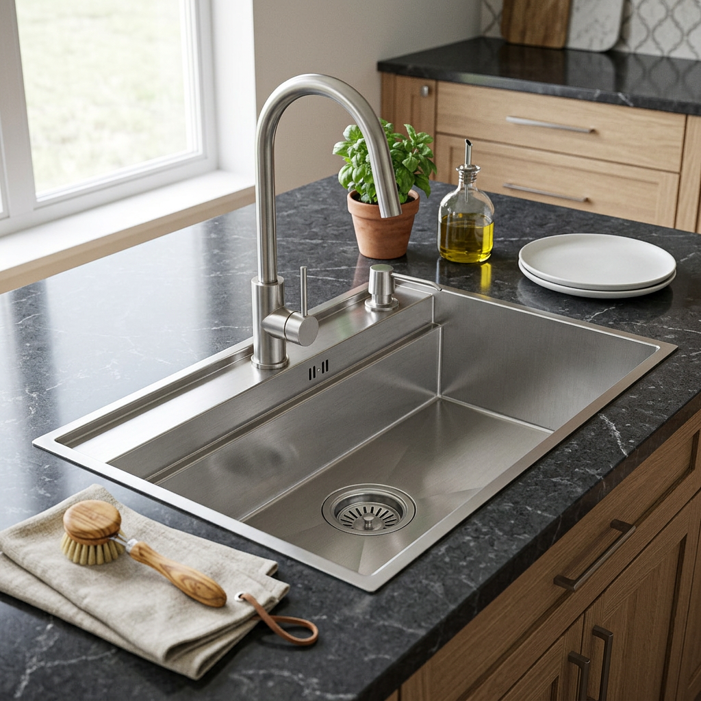 Stainless Steel Kitchen Sink (P01-902) thumbnail 5
