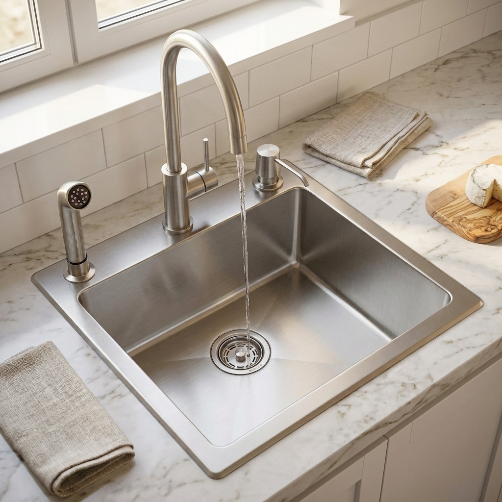 Stainless Steel Kitchen Sink (N01-801WA) thumbnail 4