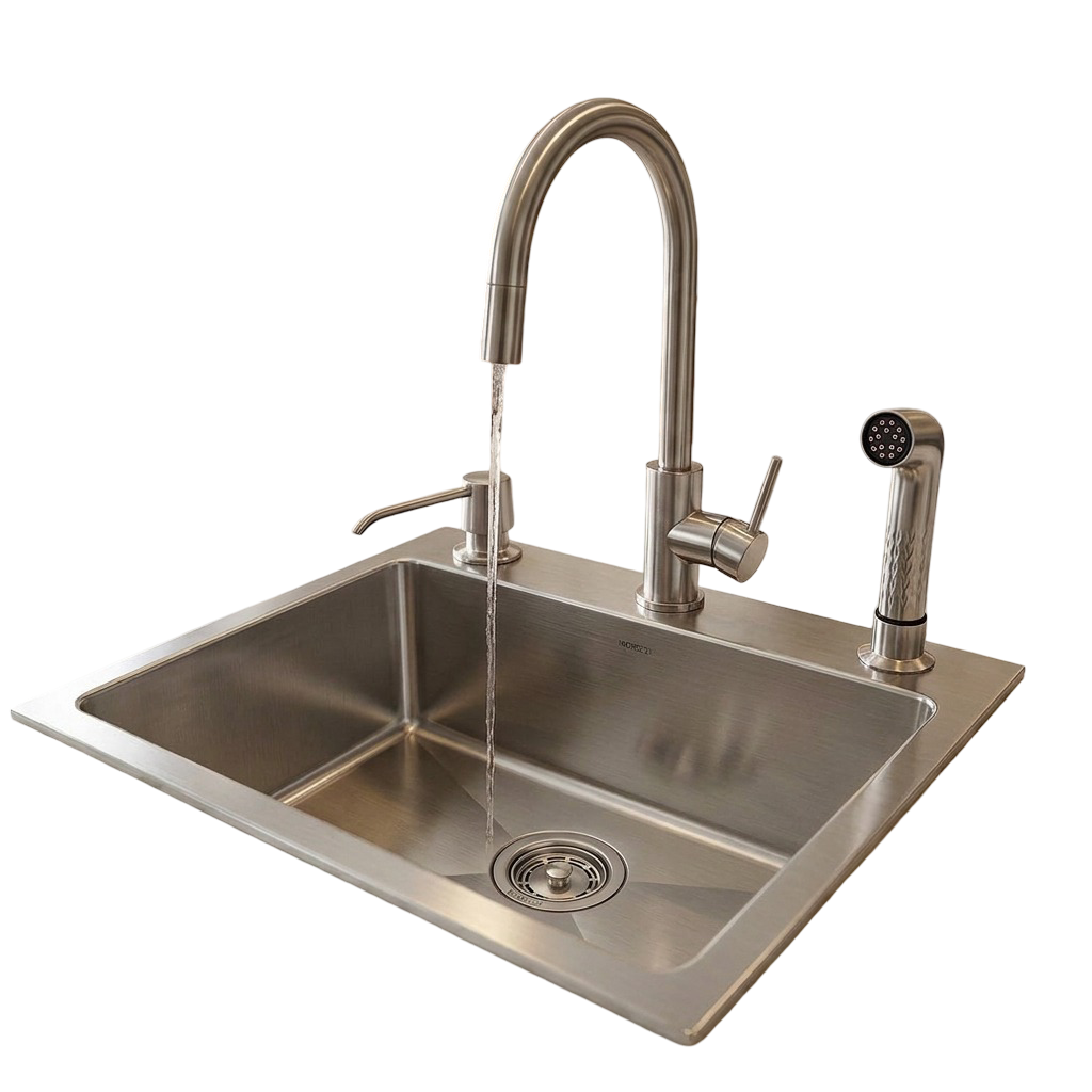 Stainless Steel Kitchen Sink (N01-803WA) thumbnail 4