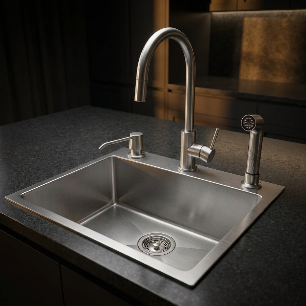 Stainless Steel Kitchen Sink (N01-804WA) thumbnail 4