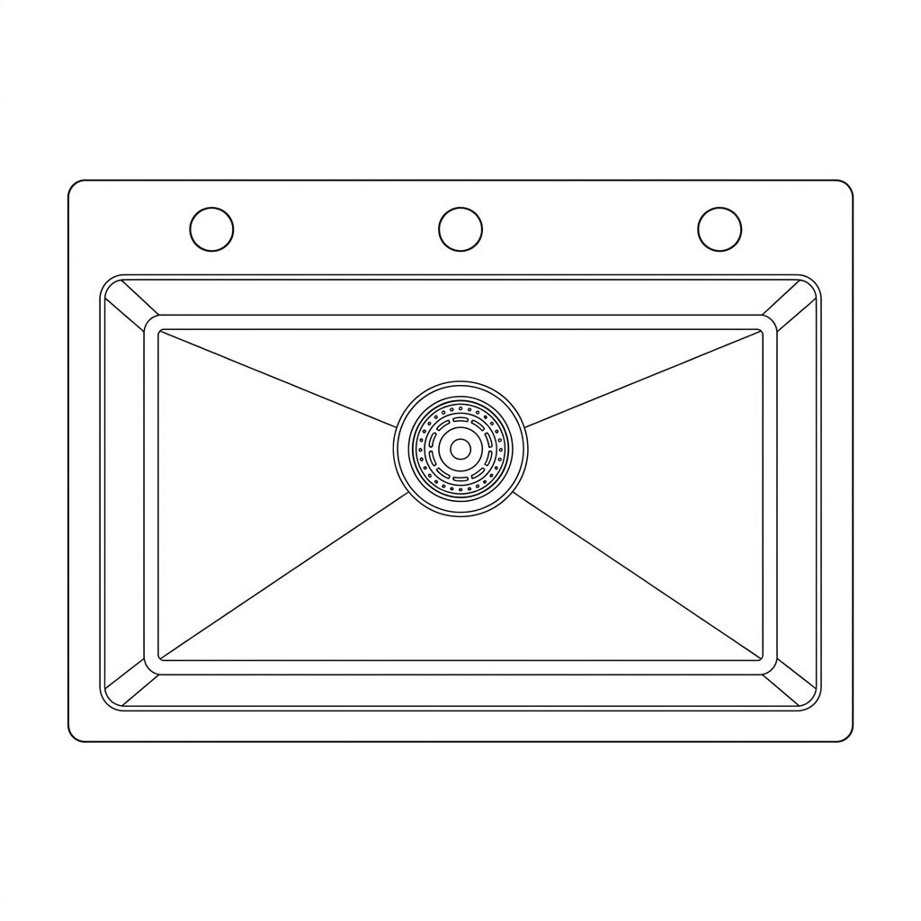 Stainless Steel Kitchen Sink (N01-806WA) thumbnail 2
