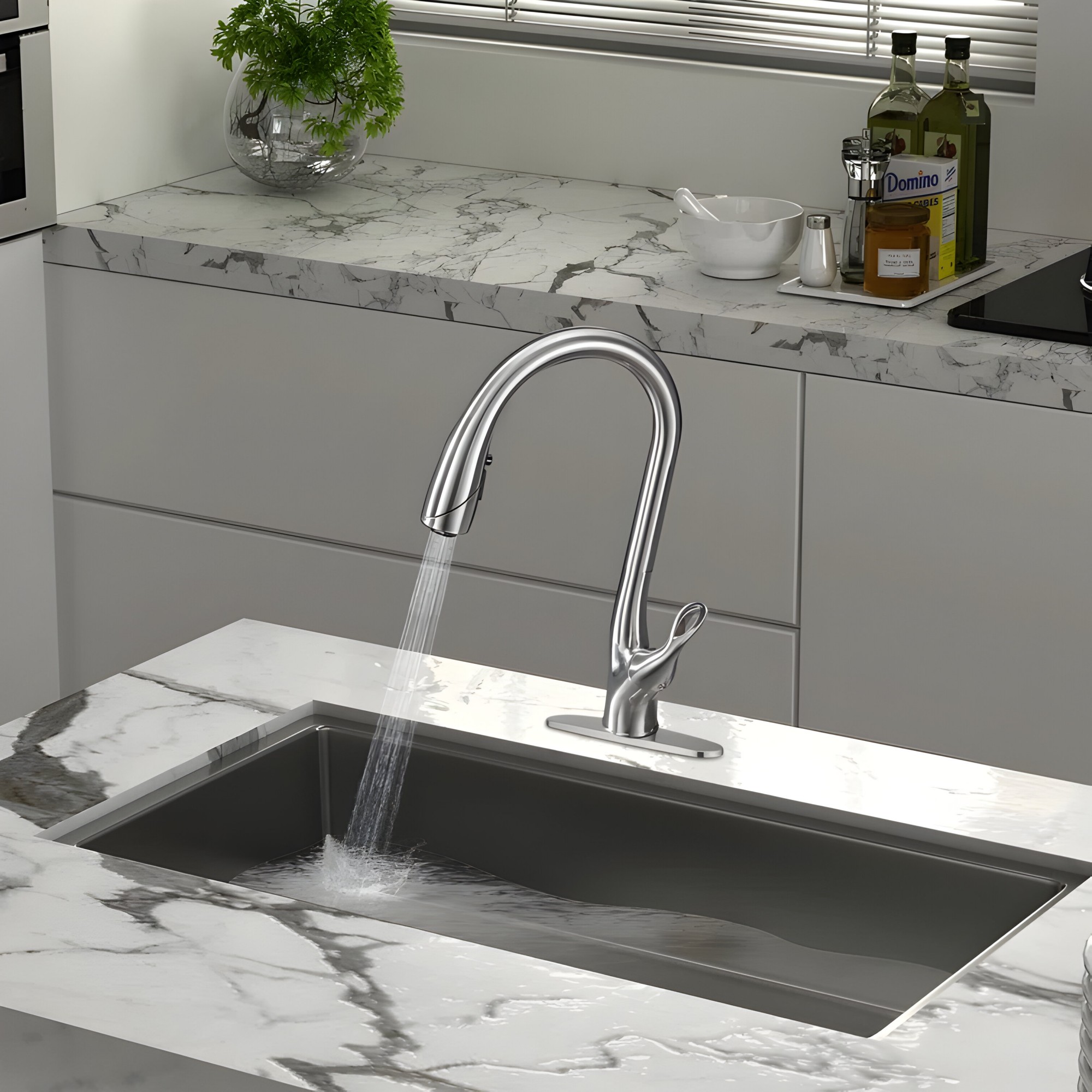 Pull Down Kitchen Faucet[MKF-30431T(with Touch Sensor)]