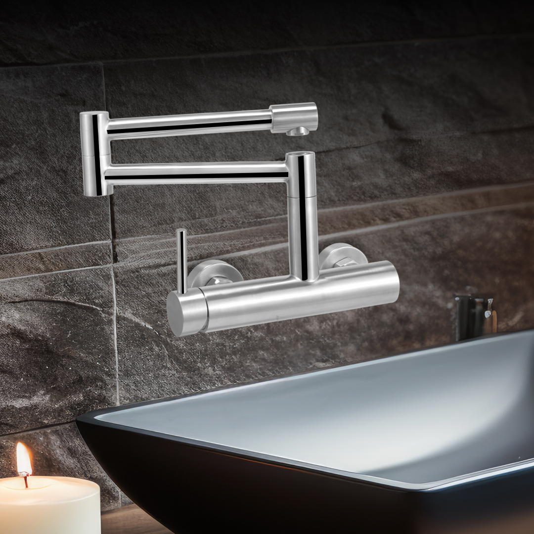Wall Mount Two Hole Kitchen Faucet(MKF-30439)