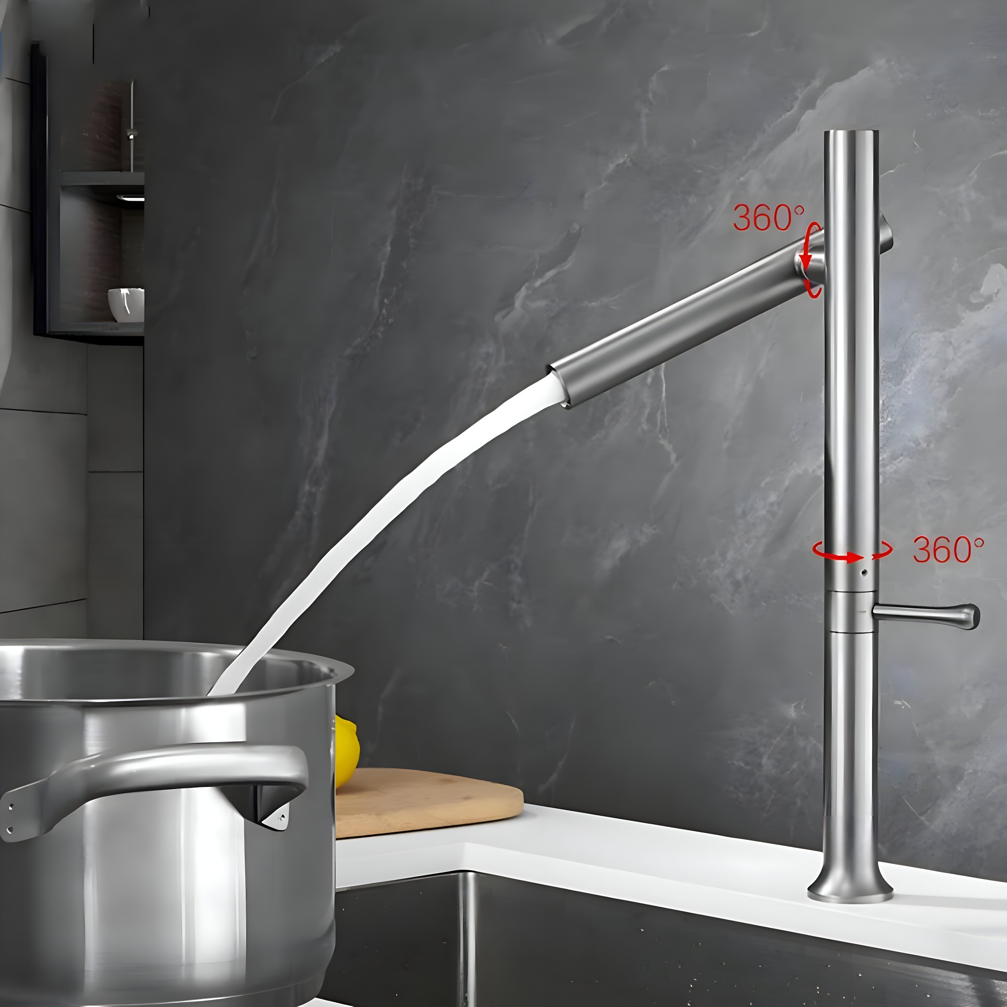 Multi Angle Rotating Kitchen Faucet(MKF-30425)