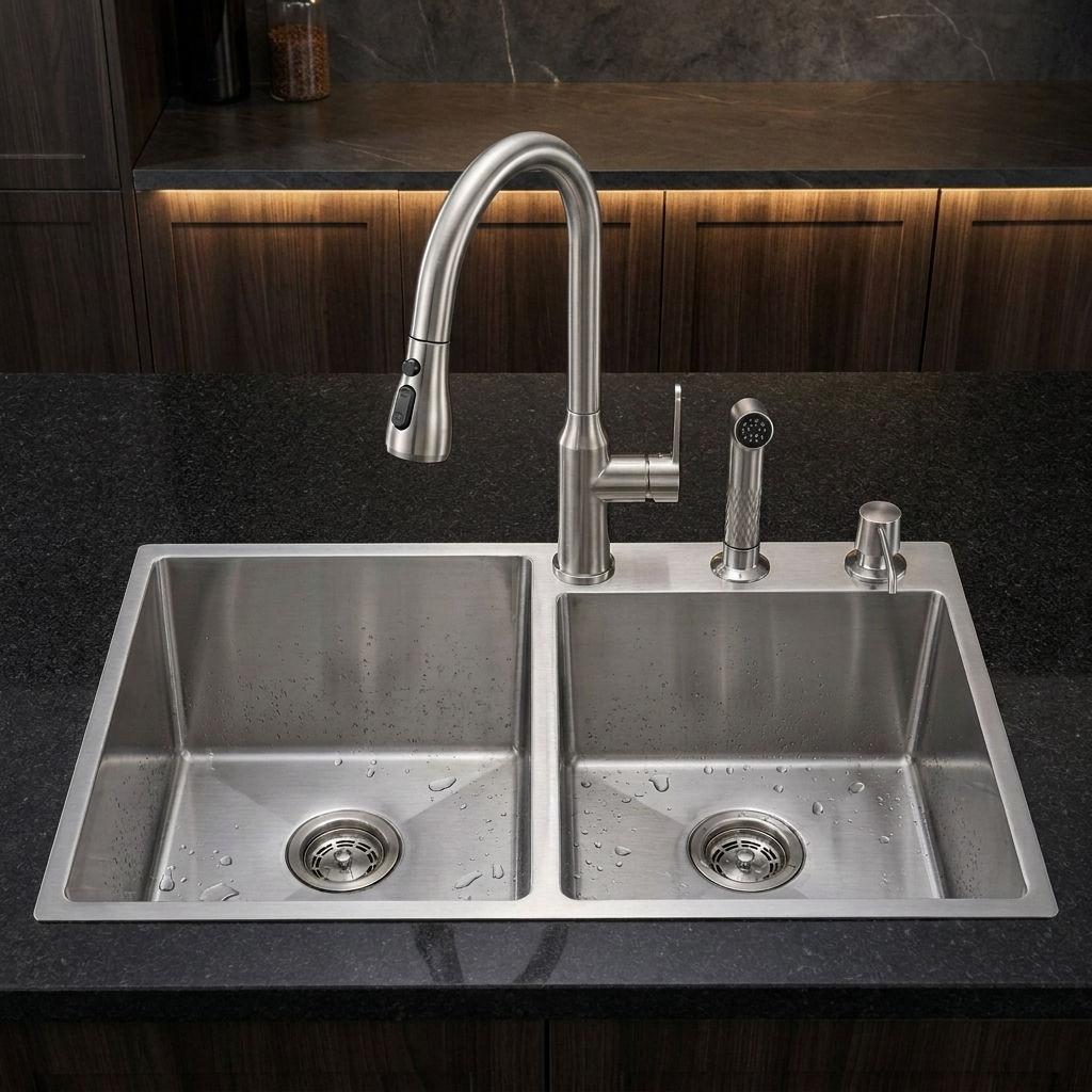 Stainless Steel Kitchen Sink (N02-810WA)