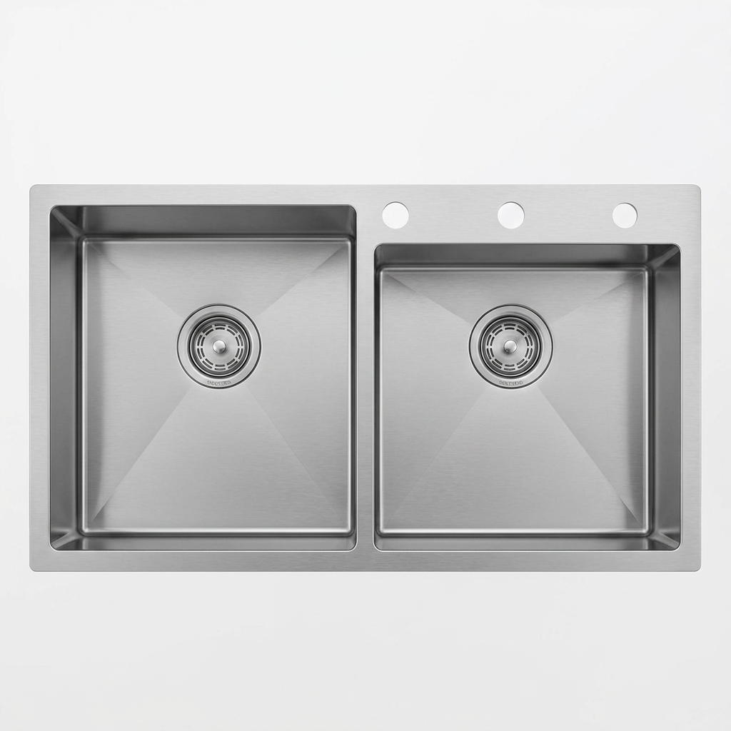 Stainless Steel Kitchen Sink (N02-809WA) thumbnail 6