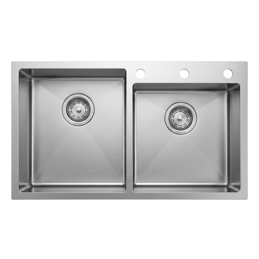 Stainless Steel Kitchen Sink (N02-808LX) thumbnail 7