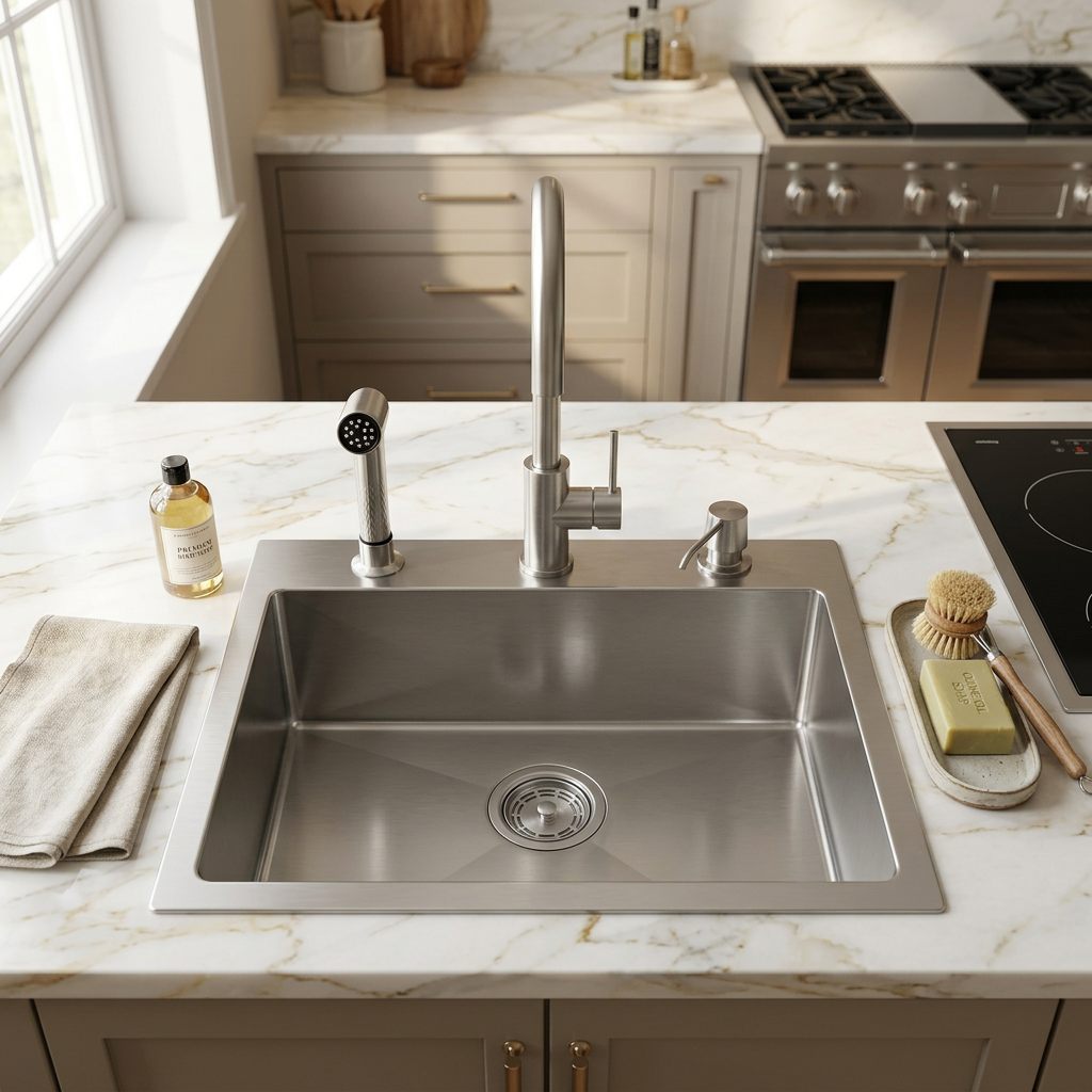 Stainless Steel Kitchen Sink (N01-804WA)